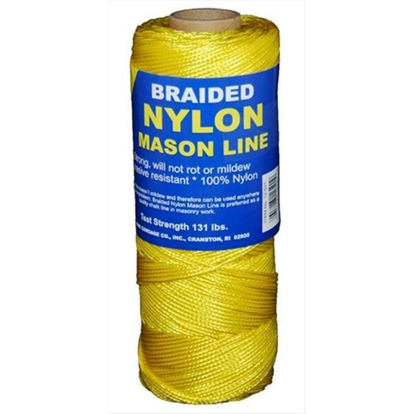 T.W. Evans Cordage Co Number 1 Braided Nylon Mason Line with 250 ft. in Yellow 12-503